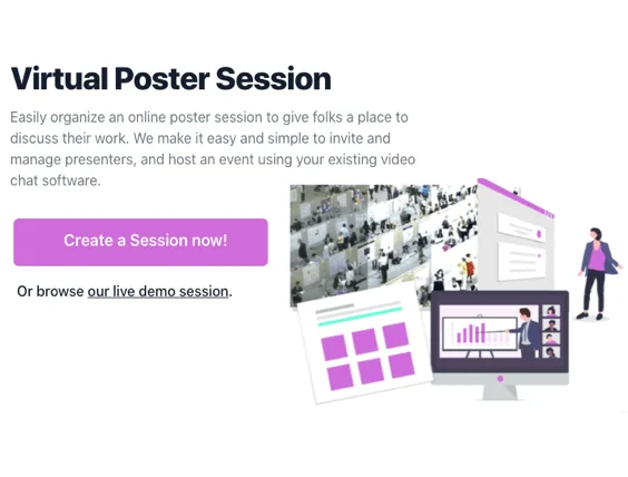 Virtual Poster Session landing page